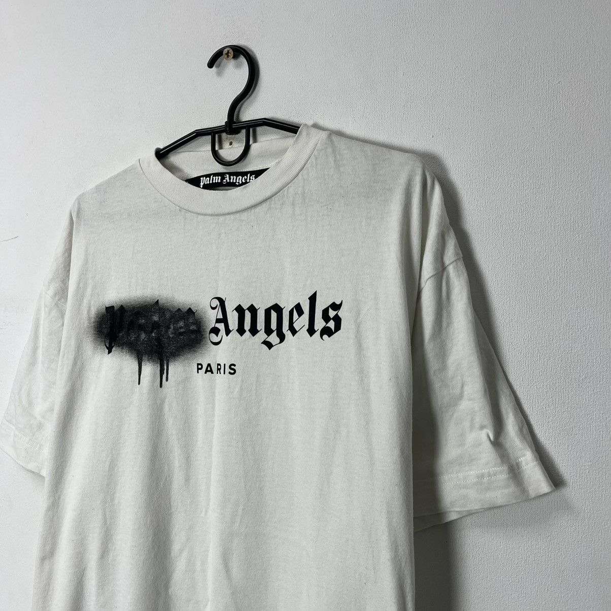 Palm Angels Palm Angels T-Shirt Big Logo White Size US XL / EU 56 / 4 - 2 Thumbnail