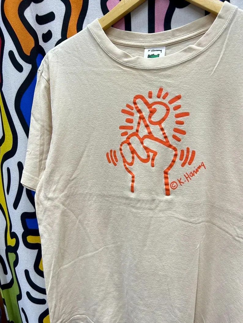 Vintage Vintage 2000s Keith Haring Art tshirt size M Size US M / EU 48-50 / 2 - 1 Thumbnail