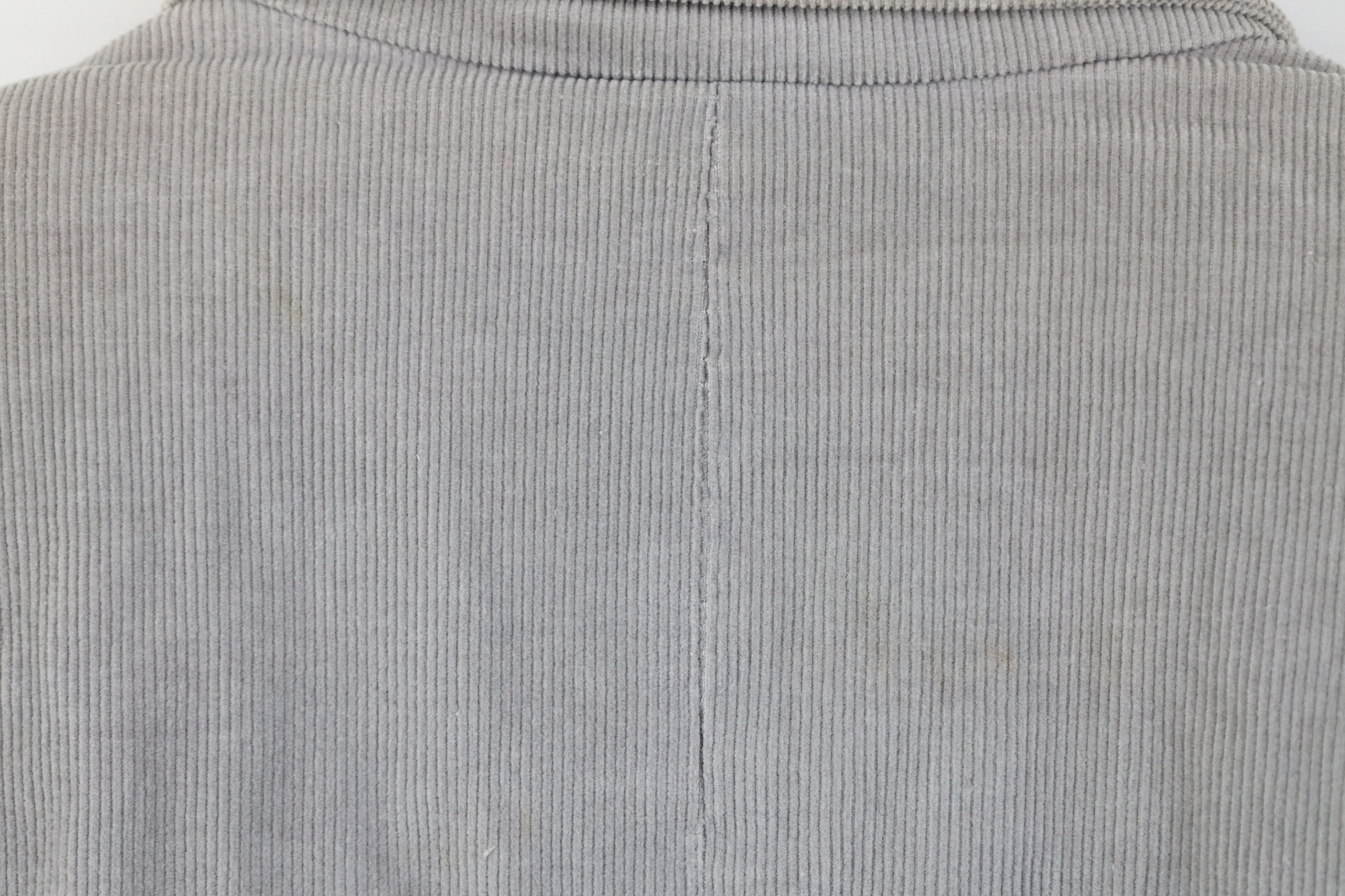 Vintage Vintage 90s Streetwear Corduroy Suit Coat Blazer Jacket Gray Size XL / US 12-14 / IT 48-50 - 13 Thumbnail