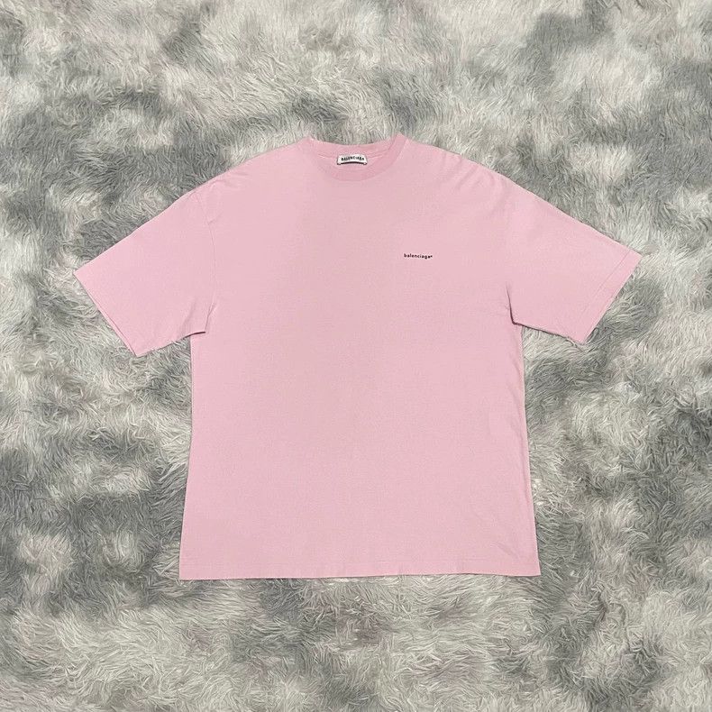 Balenciaga Balenciaga Small Logo Pink T-Shirt XS - dmc Size US XS / EU 42 / 0 - 1 Thumbnail