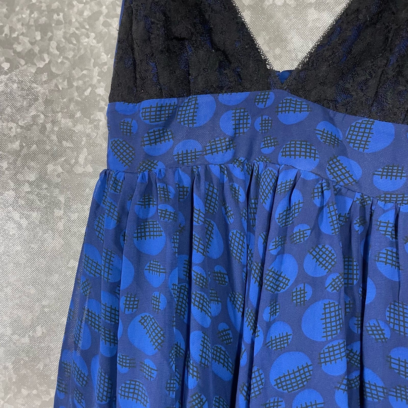 Urban Outfitters Urban Outfitters Sparkle & Fade Blue Chiffon Dress - Medium Size M / US 6-8 / IT 42-44 - 4 Thumbnail
