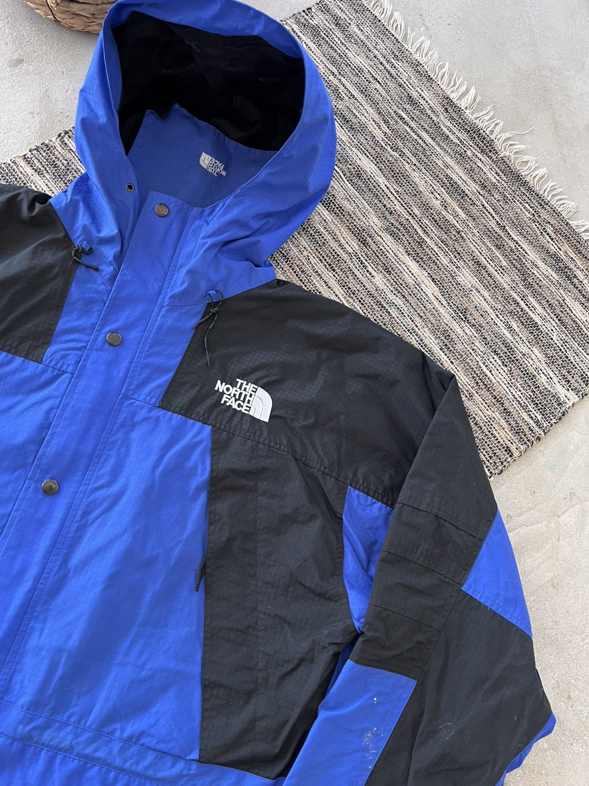 The North Face Vintage The North Face GoreTex Jacket Blue Black Outdoor Y2K Size US XXL / EU 58 / 5 - 5 Thumbnail