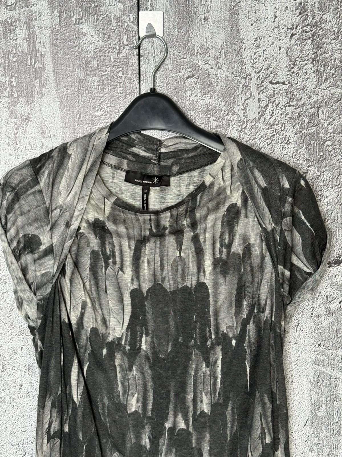 Isabel Marant Isabel Marant Feather Print Blouse Lightweight Linen Top Size M / US 6-8 / IT 42-44 - 2 Thumbnail