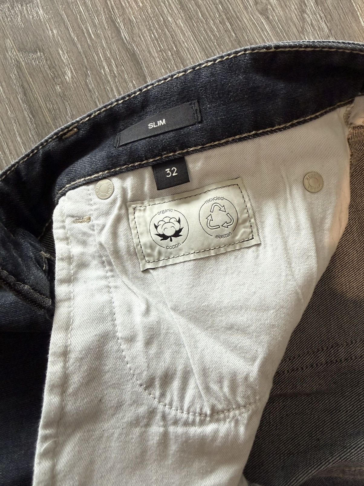Z Zegna Z Zegna Organic Cotton Dark Jeans Slim Made in Romania 32x32 Size US 32 / EU 48 - 4 Thumbnail