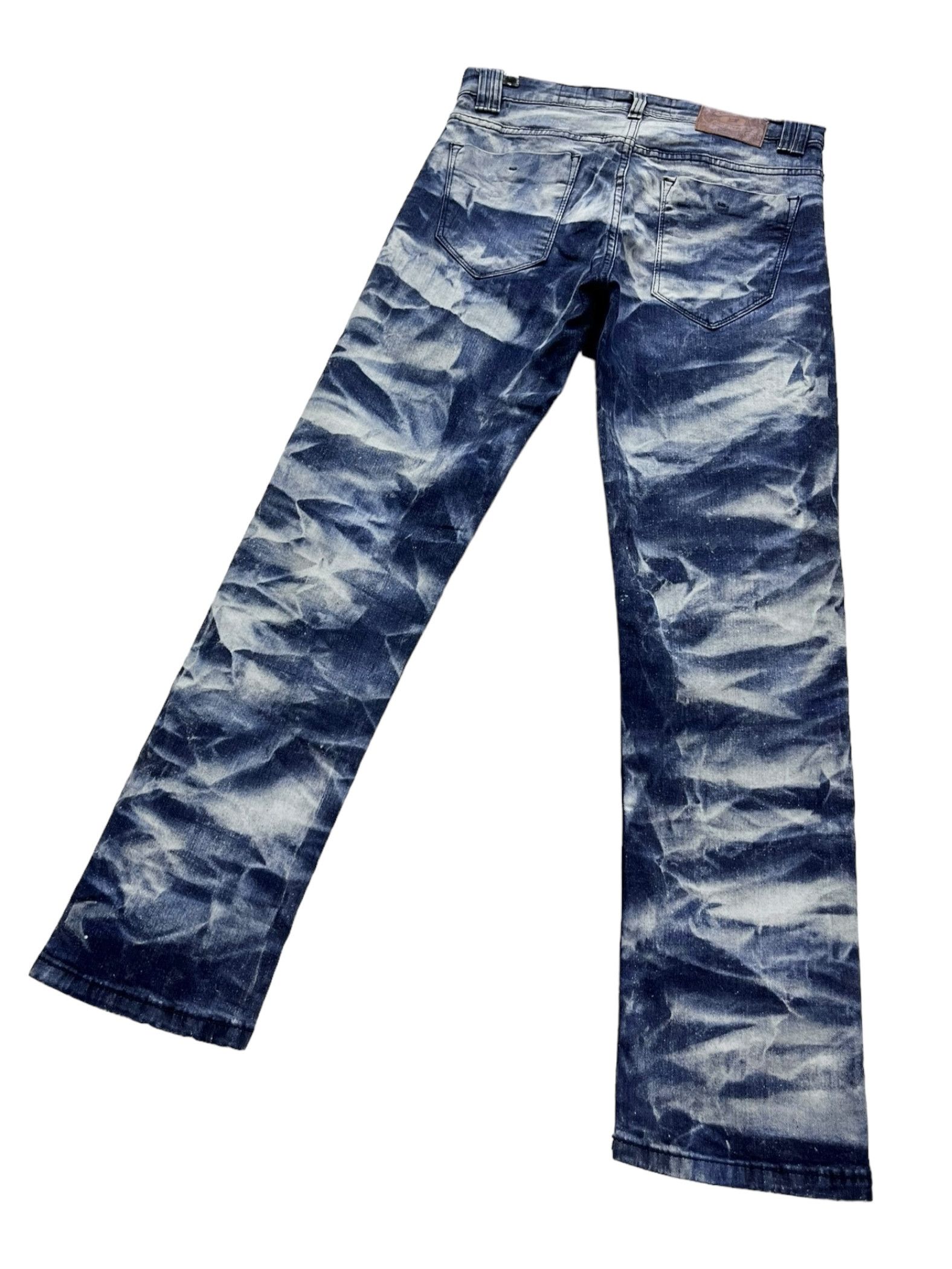 Le Grande Bleu (L.G.B.) × Studio D'Artisan BEST OFFER🔥EVOLUTION DENIM ARTISAN Abstract Acid Wash Denim Size 30" / US 8 / IT 44 - 7 Thumbnail