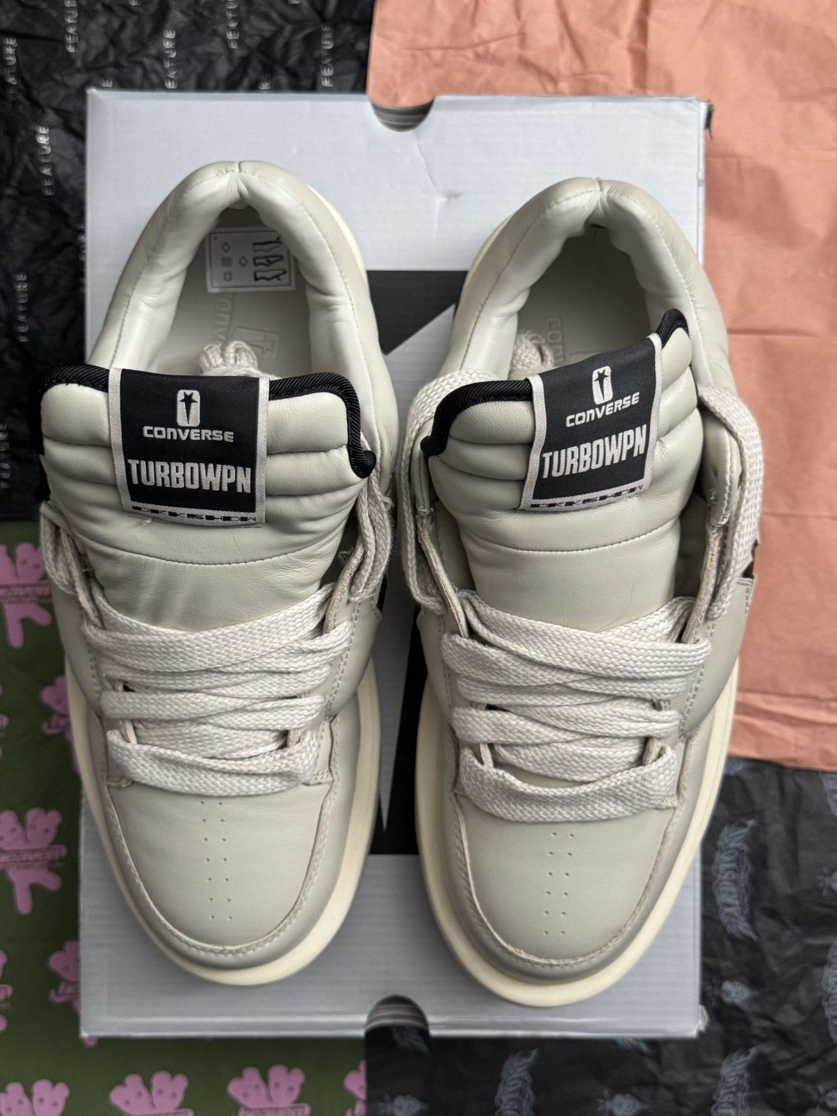 Rick Owens Drkshdw CONVERSE X DRKSHDW TURBOWPN OX Size US 10.5 / EU 43-44 - 2 Thumbnail