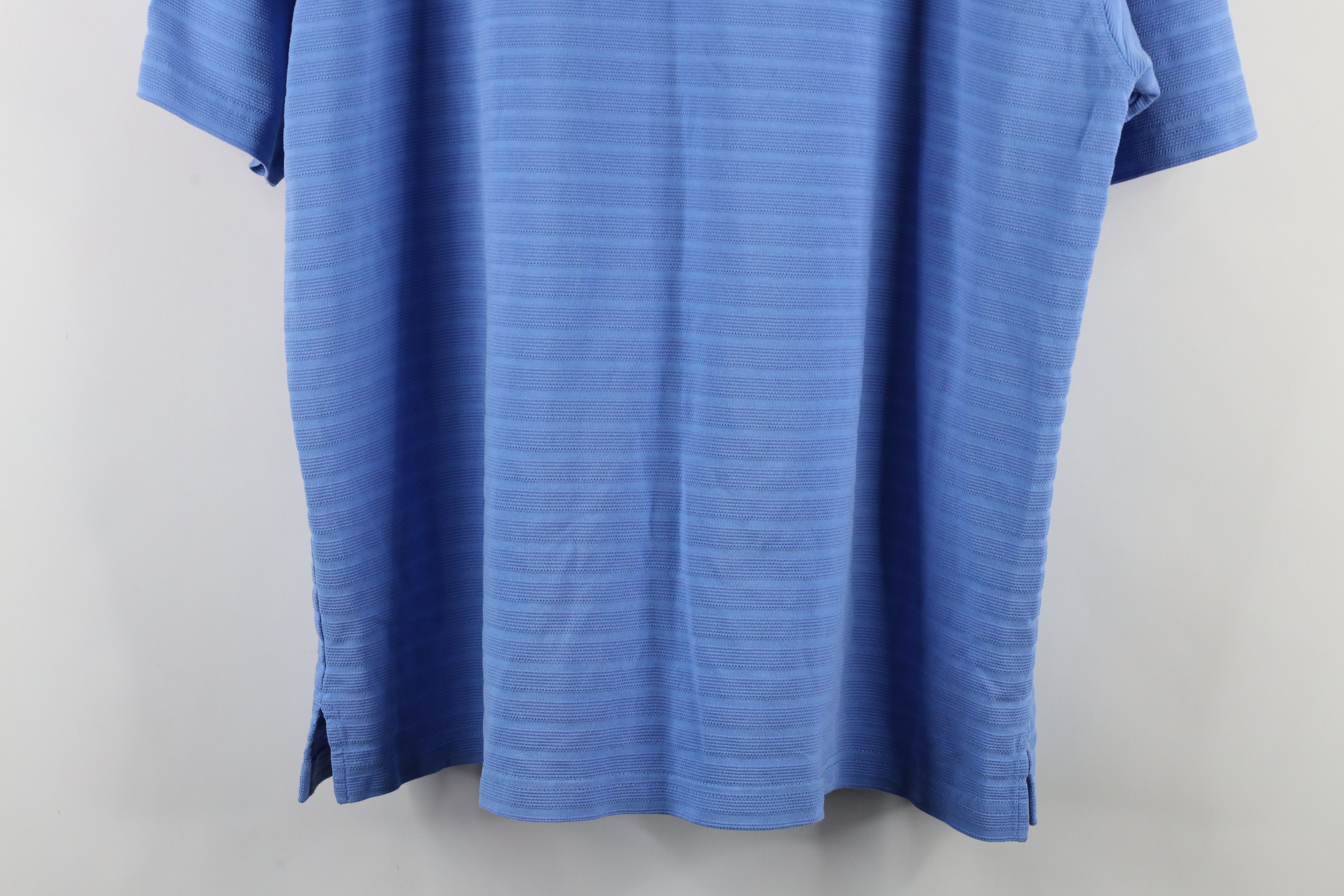 PING × Vintage Vintage 90s Ping Golf Ribbed Knit Collared Polo Shirt Blue Size US XXL / EU 58 / 5 - 12 Thumbnail