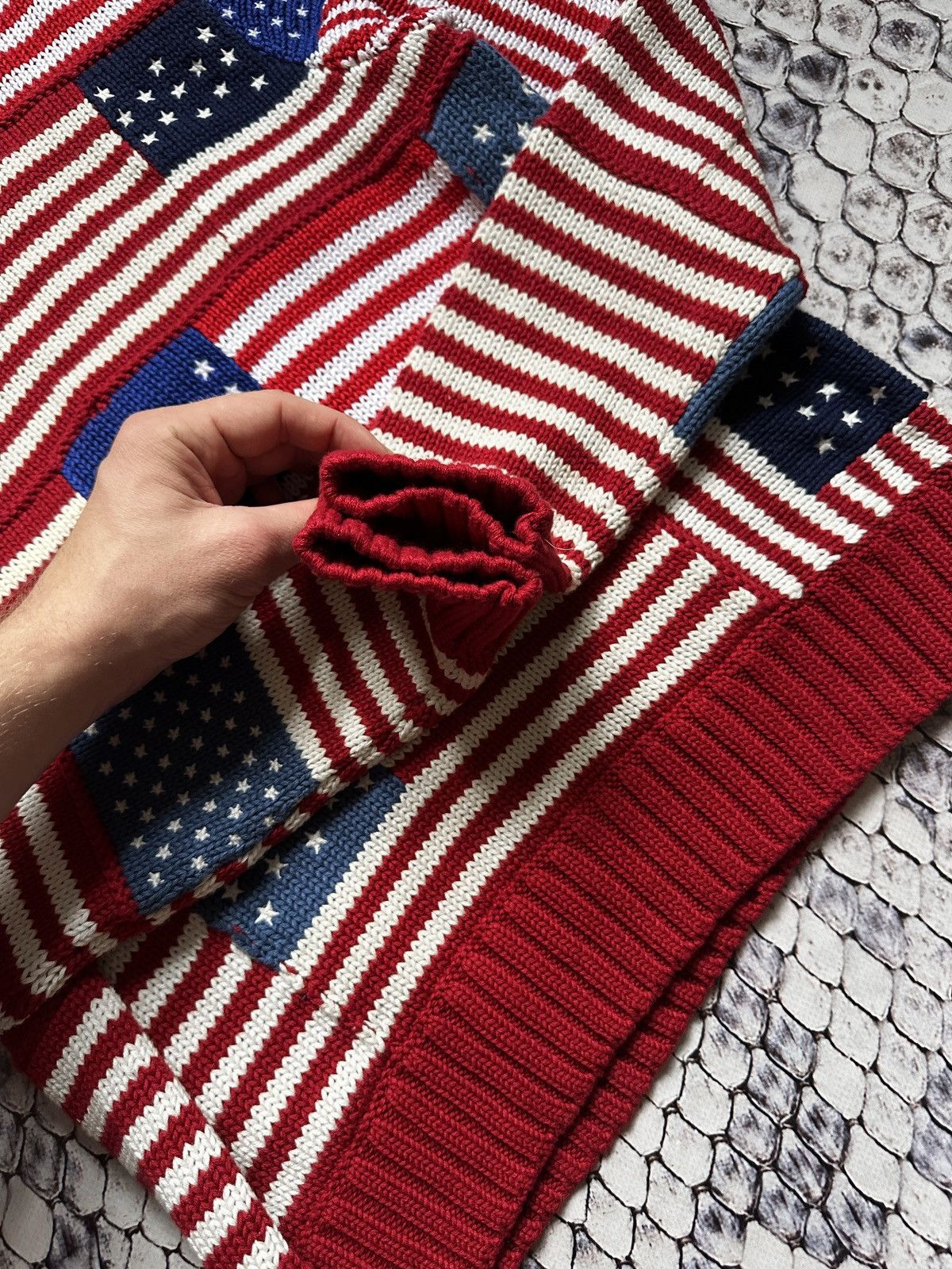 Polo Ralph Lauren Polo Ralph Lauren American Flag USA Knit Sweater Patchwork Size XL / US 12-14 / IT 48-50 - 5 Thumbnail