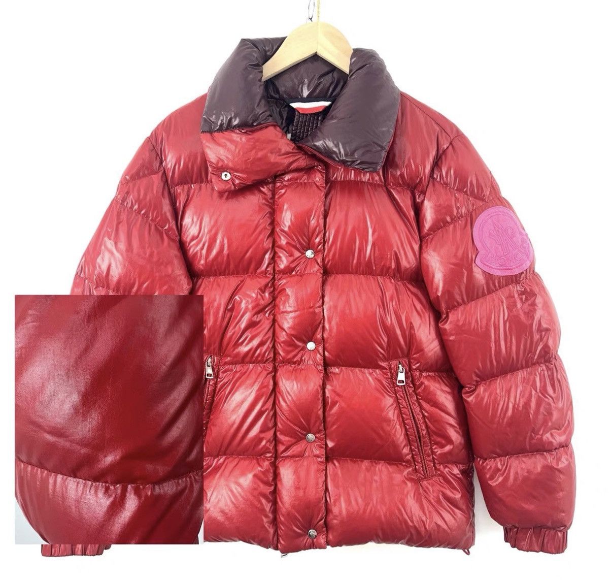 Moncler Moncler Red Thick Pocket Down Jacket K12 Size XS / US 0-2 / IT 36-38 - 8 Thumbnail