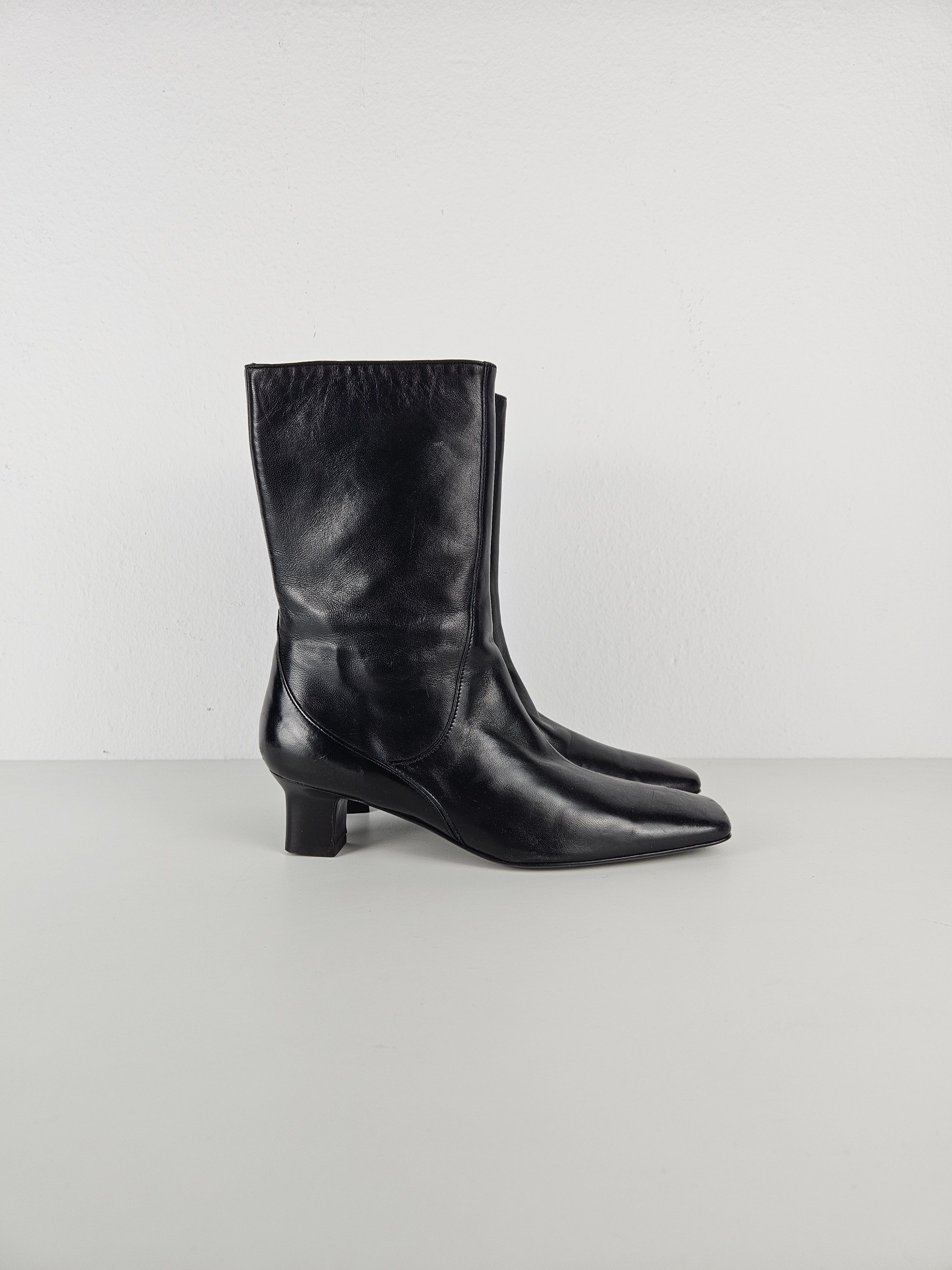 Cole Haan Cole Haan square toe side zip ankle boots Size US 6.5 / IT 36.5 - 5 Thumbnail