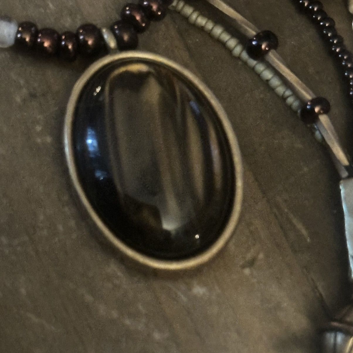 Chicos Chico’s long multi strand bead pendant necklace Size ONE SIZE - 4 Thumbnail