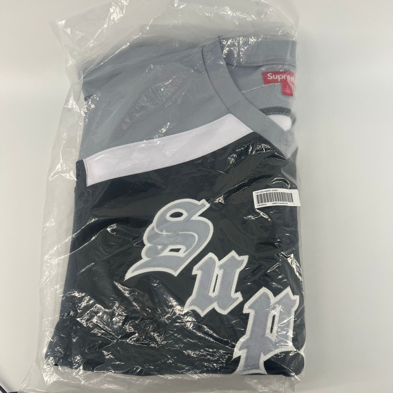 Supreme Supreme Black Hockey Jersey Fire & Ice Size Large FW25 Size US L / EU 52-54 / 3 - 4 Thumbnail