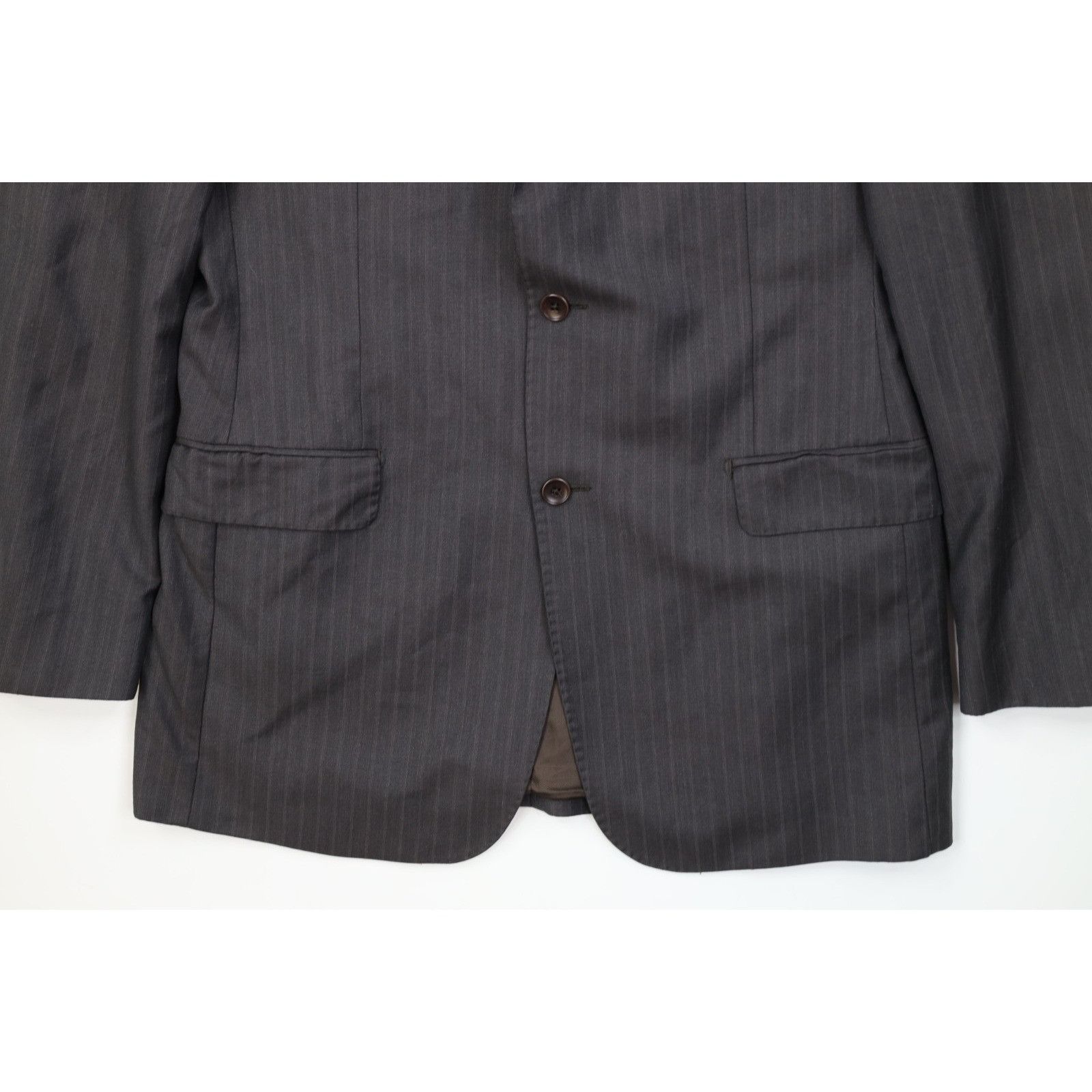 Ermenegildo Zegna Ermenegildo Zegna Traveller Wool Silk Striped 2 Piece Suit Size 40R - 5 Thumbnail