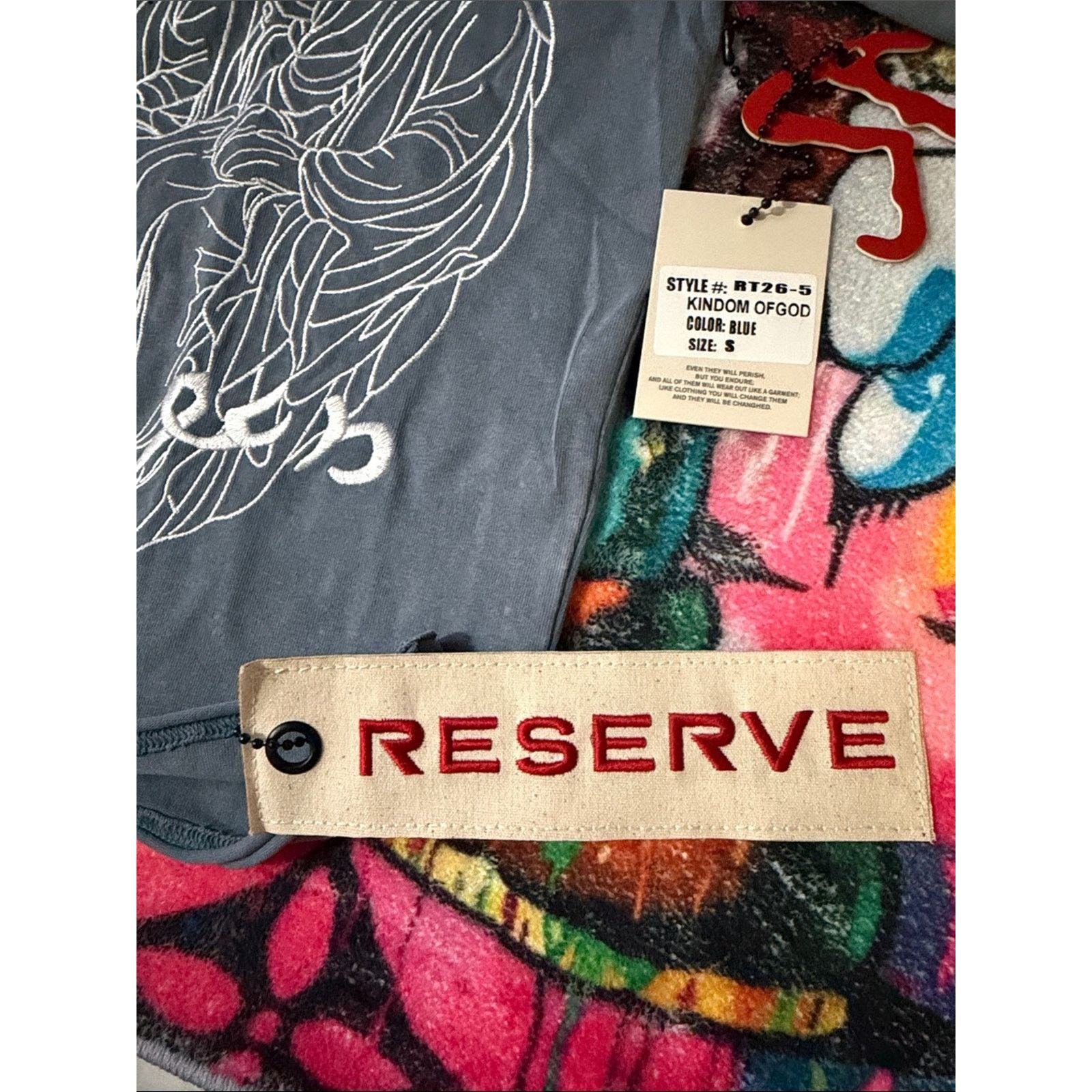 Other RESERVE “KINGDOM OF GOD” RESURRECTION - RHINESTONES TEE Size US S / EU 44-46 / 1 - 9 Thumbnail