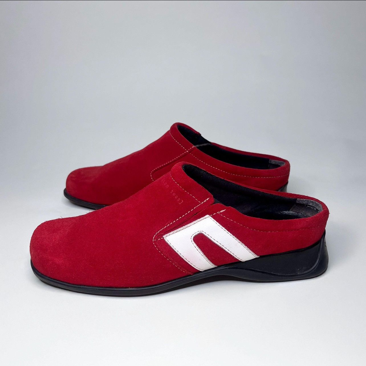 Vintage Vintage red suede leather slip on Size US 9.5 / IT 39.5 - 3 Thumbnail