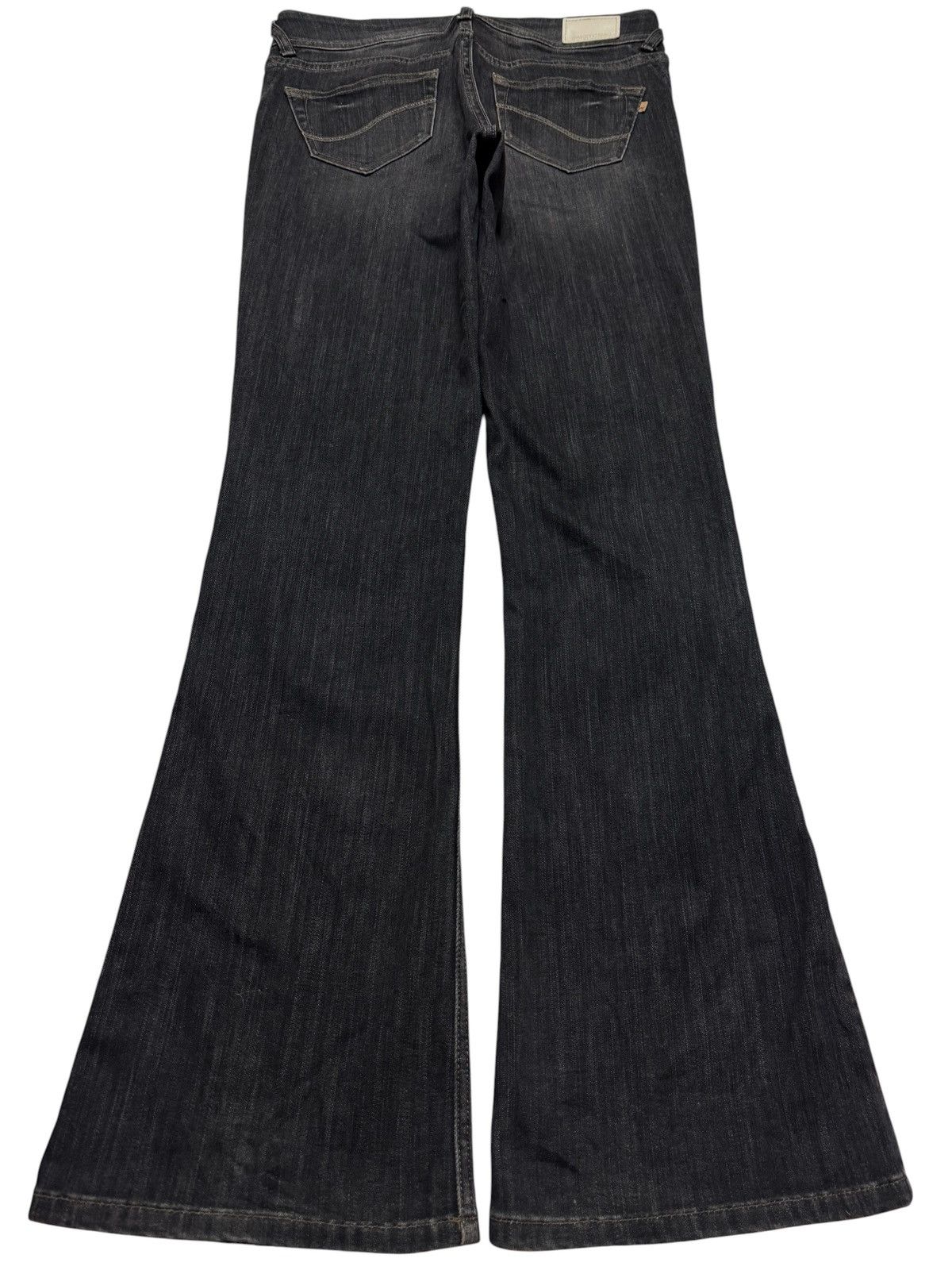 Tornado Mart BELL BOTTOM VINTAGE 🇯🇵 WHISKER CLAWMARK BOOTCUT DARK DENIM Size US 31 - 6 Thumbnail