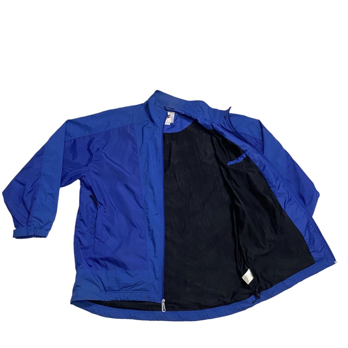 Nike × Vintage 【Rare】90's NIKE Silver Tag Embroidered Logo Nylon Jacket Size US XL / EU 56 / 4 - 8 Thumbnail