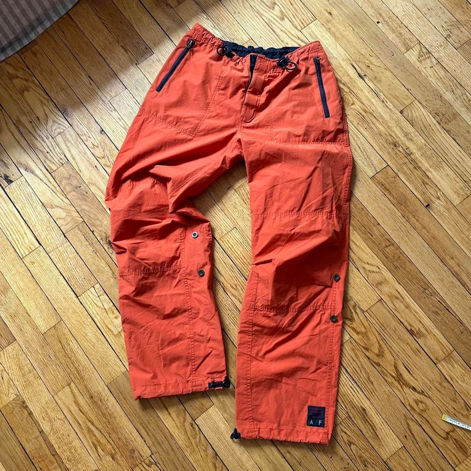 Abercrombie & Fitch × Vintage Vintage Y2K Orange Abercrombie Tactical Low Rise Pant Capris Size 28" / US 6 / IT 42 - 1 Thumbnail