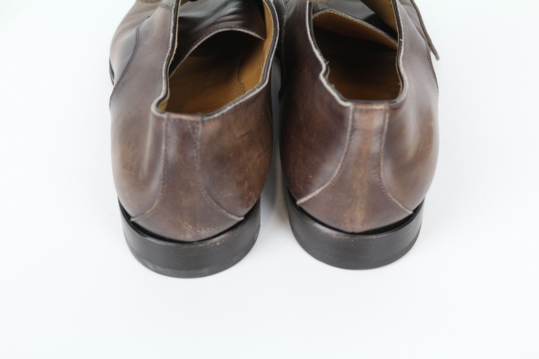 Suitsupply EU43.5 Mid Brown Calf Leather Derby Shoes 73516 Size US 10.5 / EU 43-44 - 10 Thumbnail