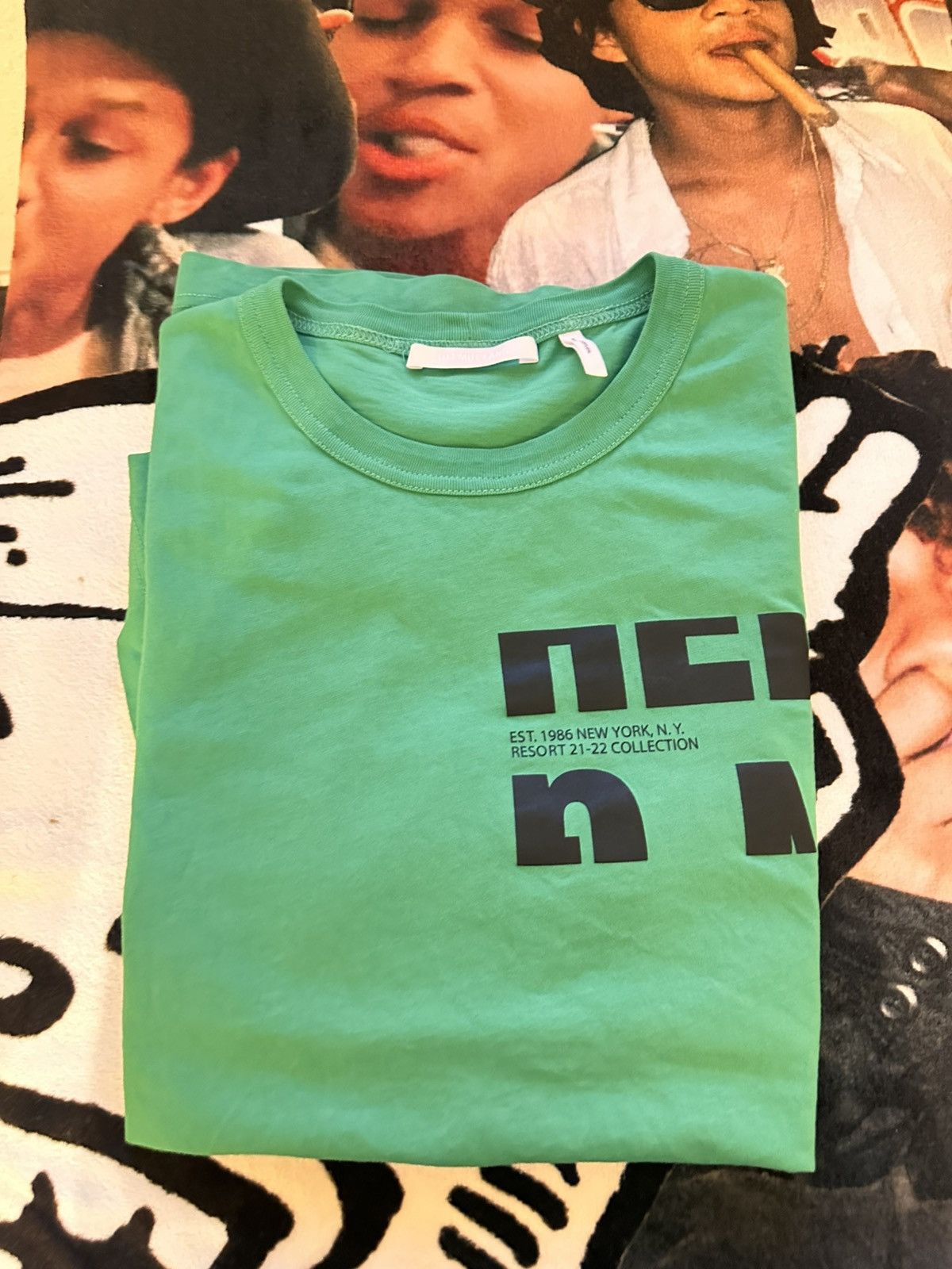 Helmut Lang Helmut Lang Macro Mix Tee Size US XL / EU 56 / 4 - 2 Thumbnail