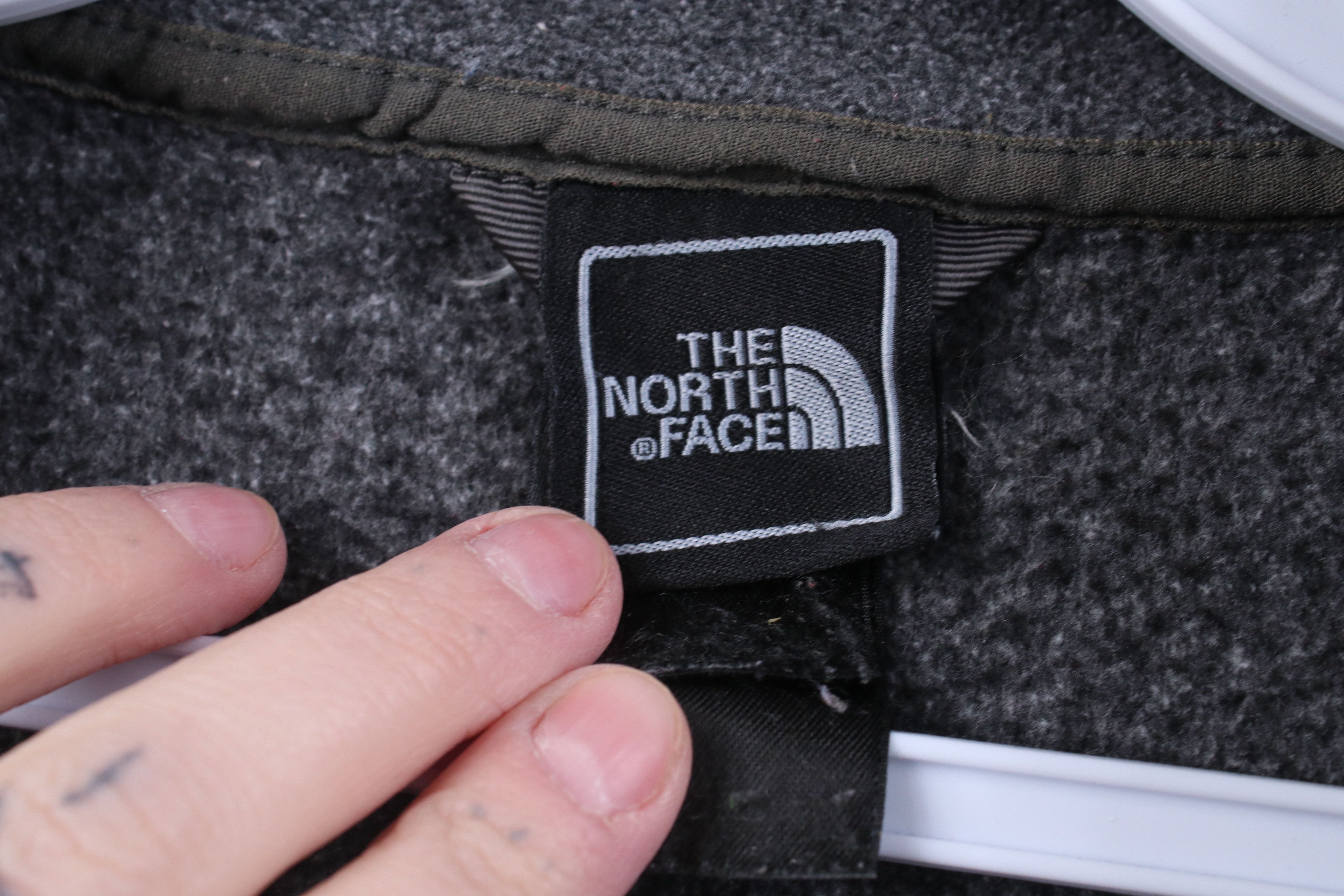 The North Face Vintage The North Face Spell Out Full Zip Fleece Jacket Gray Size US S / EU 44-46 / 1 - 7 Thumbnail