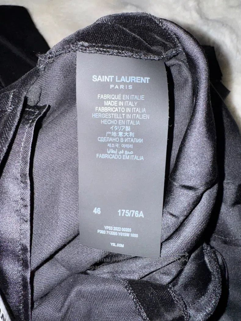 Saint Laurent Paris Saint Laurent Paris Slim Velvet Men's Dress Pants Size US 30 / EU 46 - 4 Thumbnail