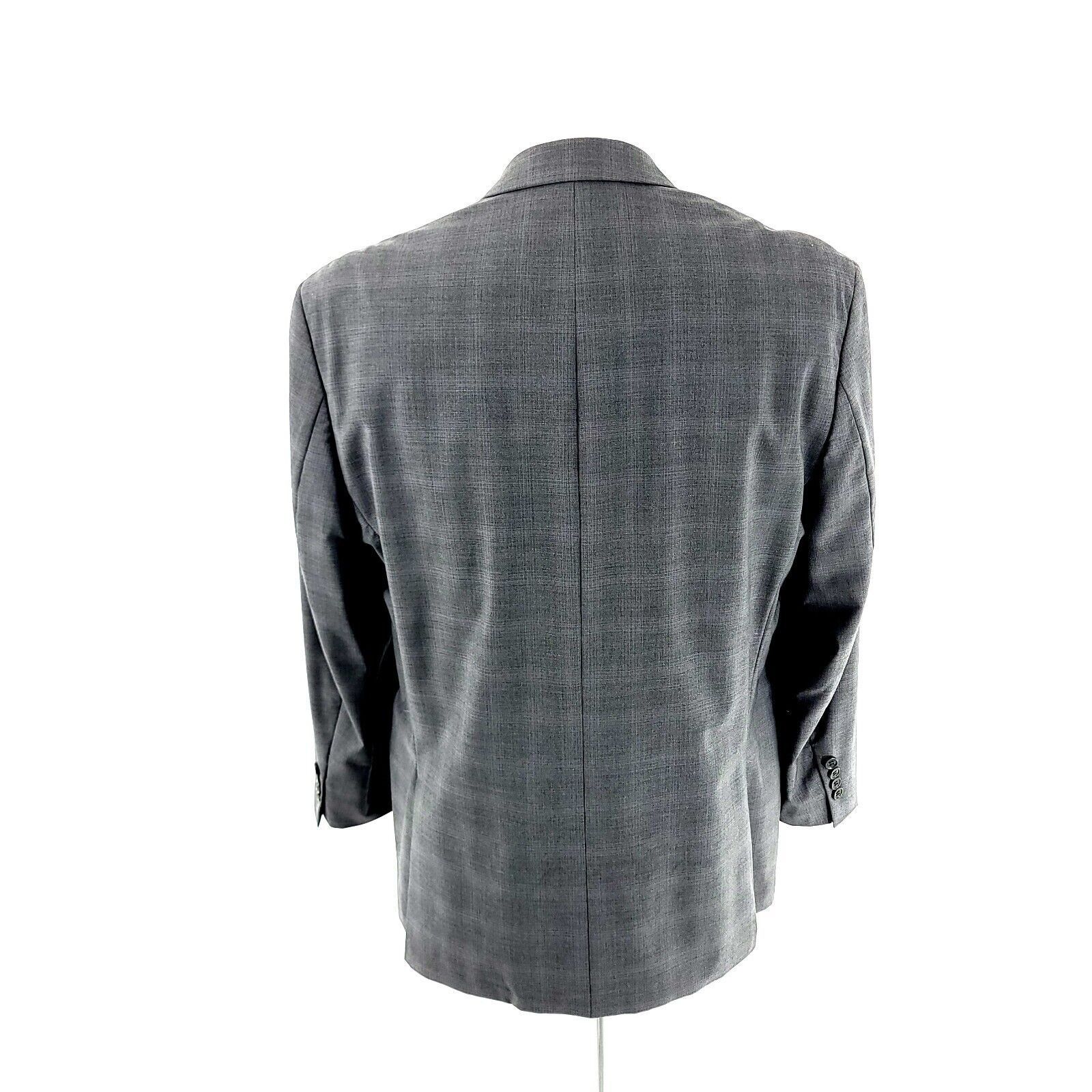 Joseph Abboud Joseph Abboud Wool 2 Button Gray Plaid Blazer 40S Or Slim 42 Size 40S - 5 Thumbnail