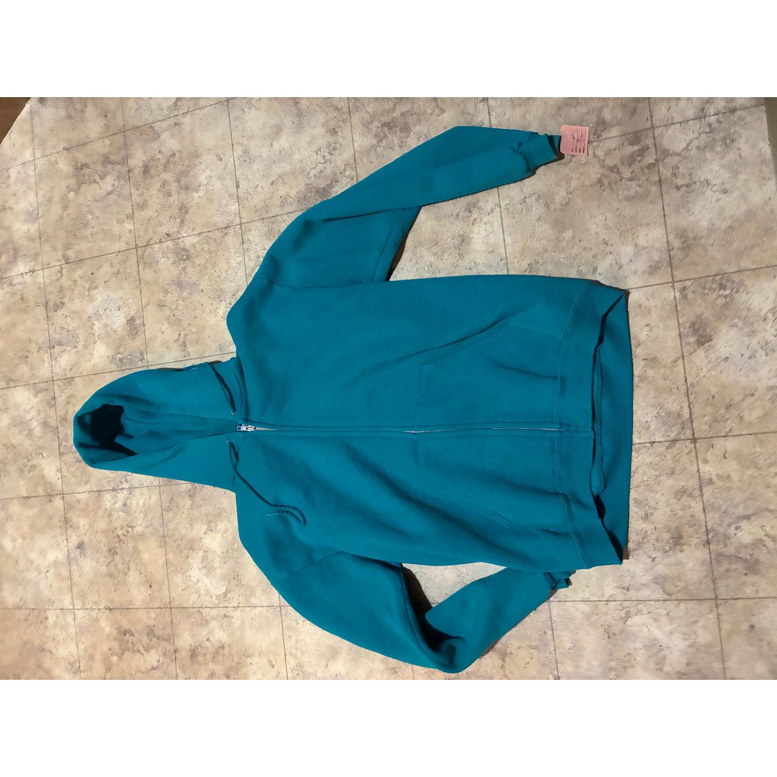 Lee Vintage Turquoise Lee Zip Hoodie Medium Heavyweight USA Size M / US 6-8 / IT 42-44 - 3 Thumbnail
