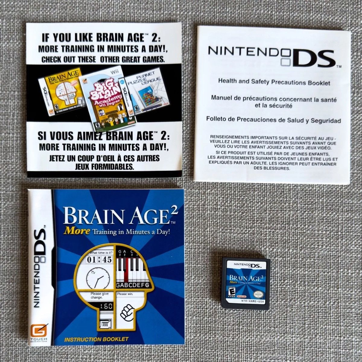 Nintendo Brain Age 2: More Nintendo DS Lite 3DS CIB Size ONE SIZE - 1 Thumbnail