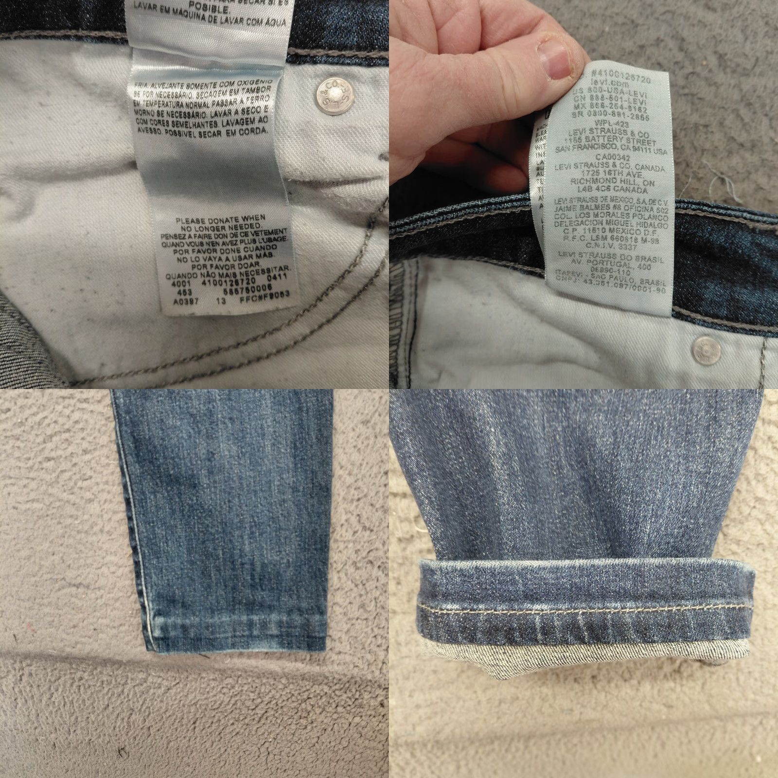 Levi's Levi’s Jeans Womens 8M Blue Denim Mid Rise Skinny Stretch Casual 5-Pocket Regular Levi’s 700 Series Hemmed Size 30" / US 8 / IT 44 - 9 Thumbnail