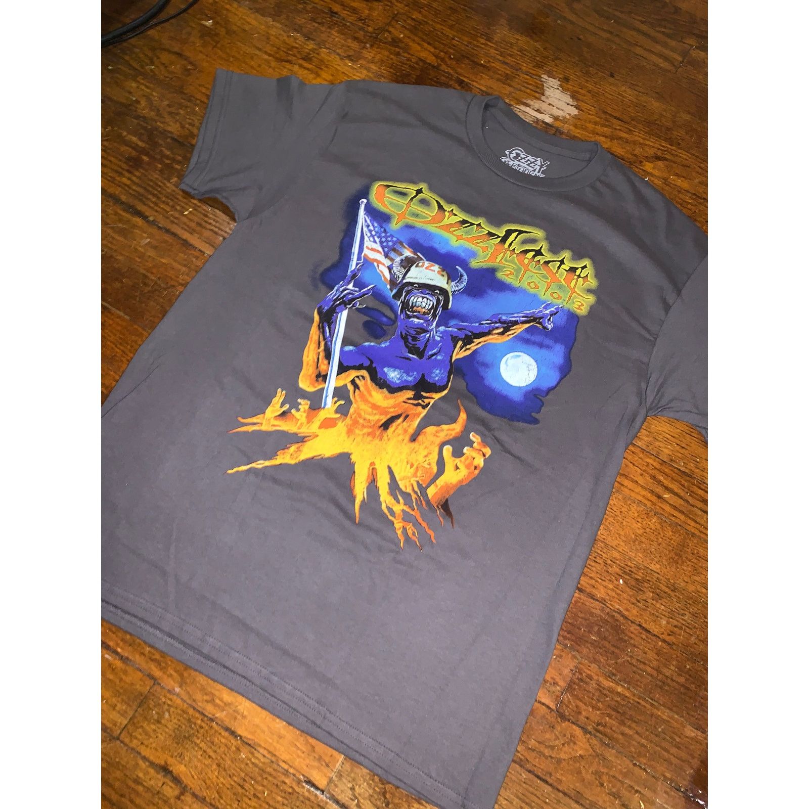 Band Tees Ozzfest 2003 Tour T Shirt Large Charcoal Reprint Metal Size US L / EU 52-54 / 3 - 5 Thumbnail