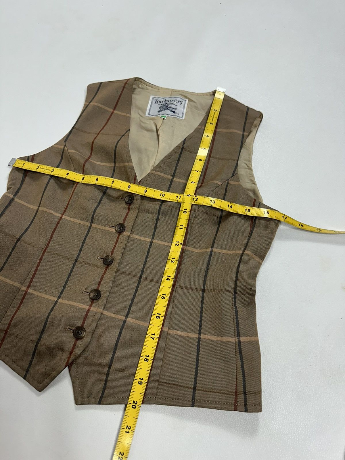 Burberry × Vintage Vintage Burberry Vest Size XS / US 0-2 / IT 36-38 - 17 Thumbnail