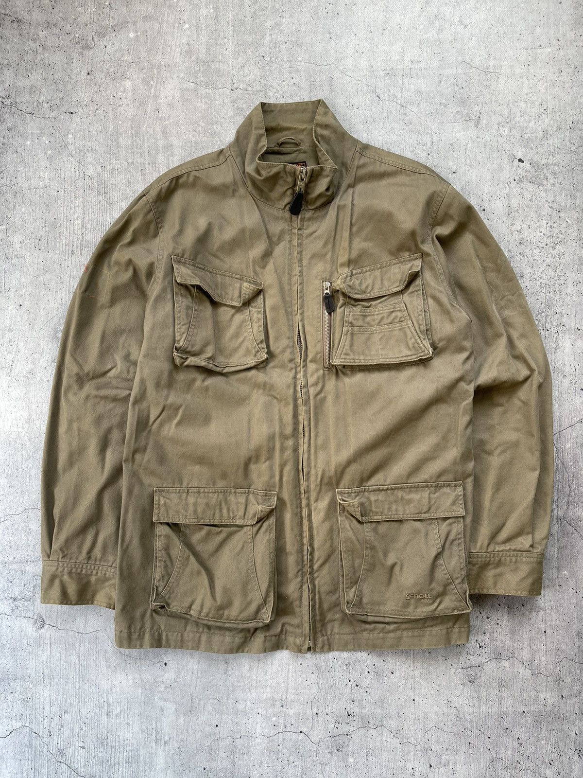Other Vintage Schott M65 Olive Military multi-pocket Jacket Size US XL / EU 56 / 4 - 1 Thumbnail