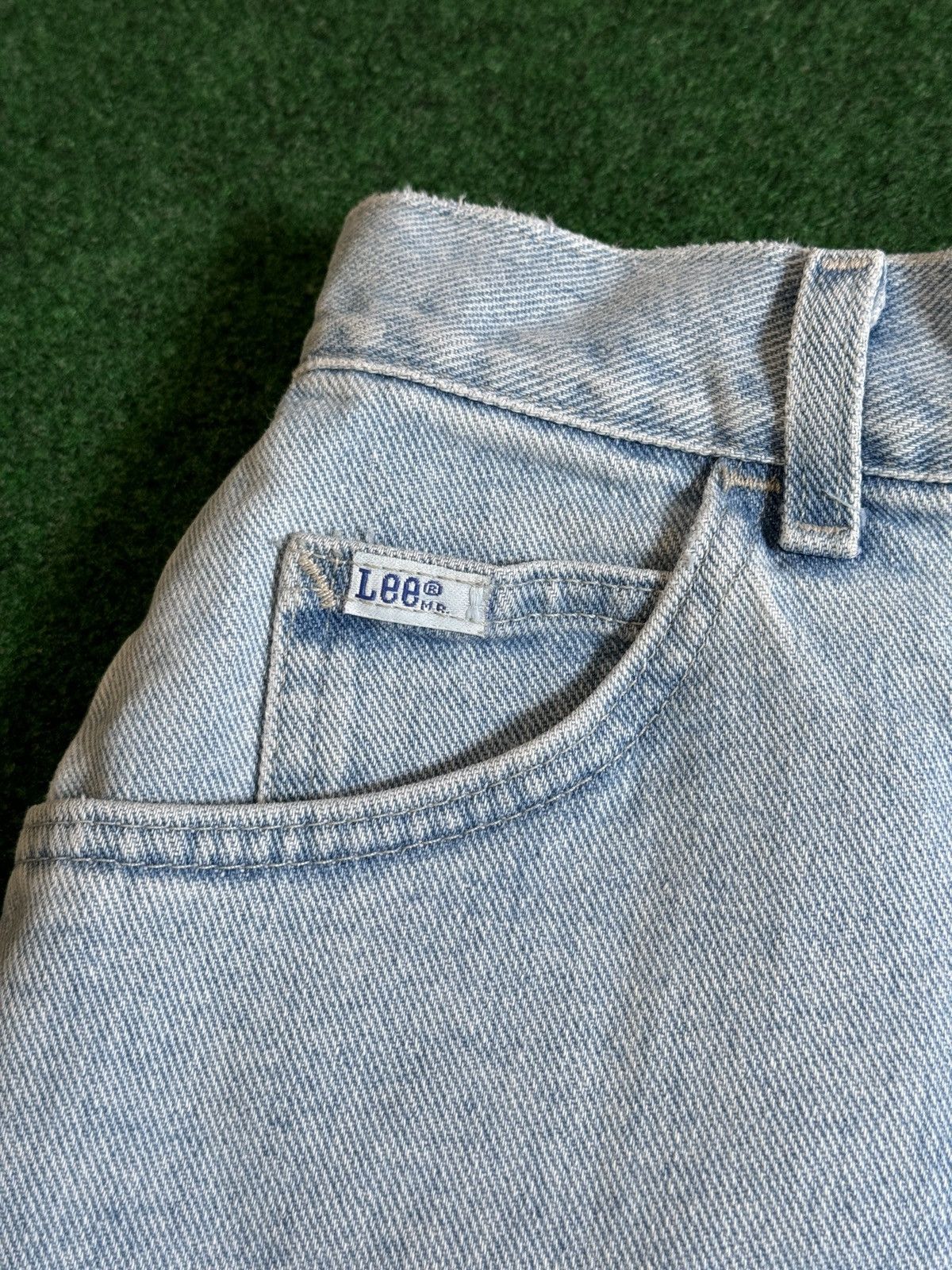 Lee × Vintage Vintage 90s Lee Jorts Light Wash Relaxed Fit Denim Shorts Size 26" / US 2 / IT 38 - 3 Thumbnail