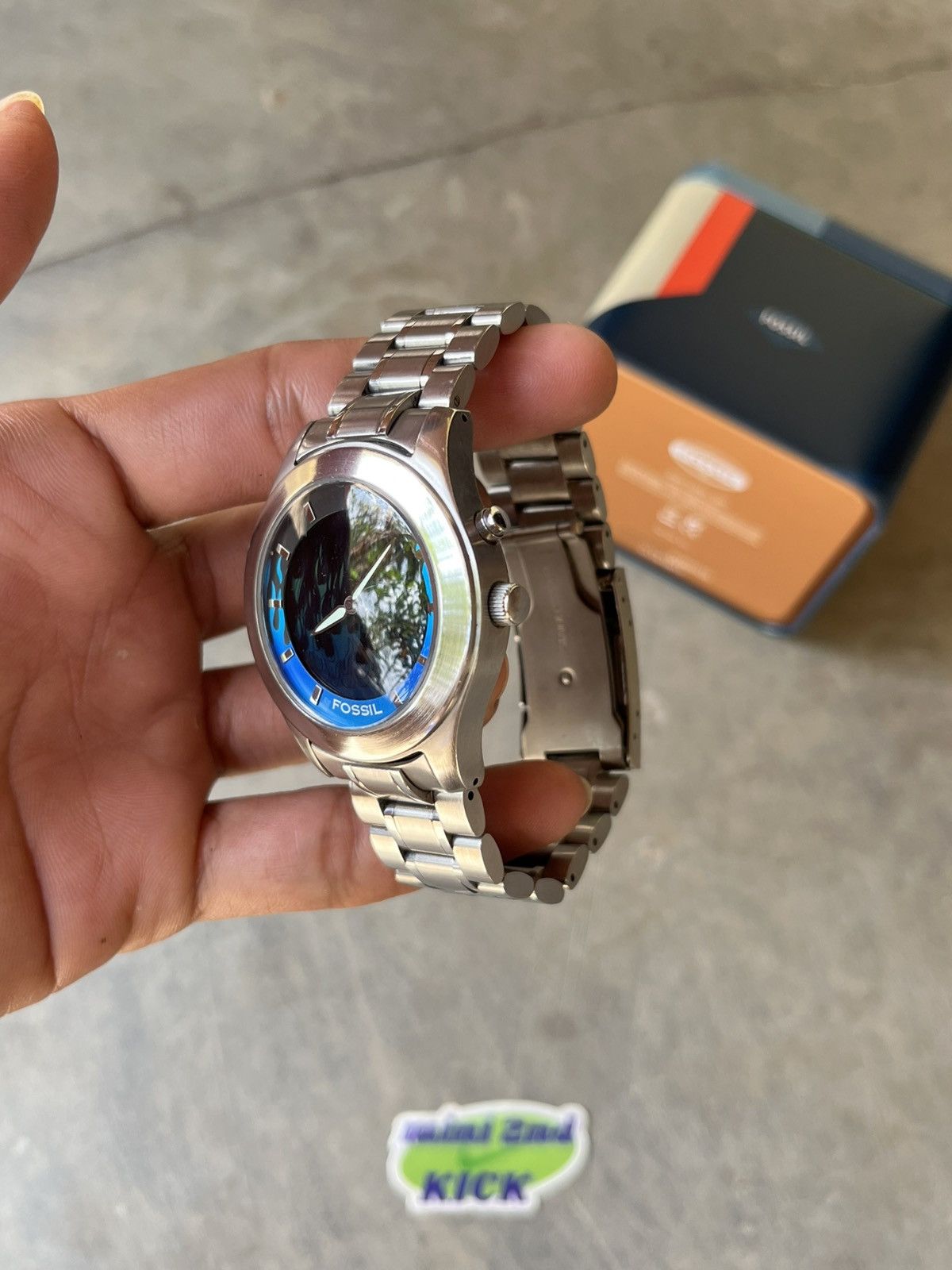 Fossil Vintage FOSSIL BIG TIC WATCH BLUE FLAME Size ONE SIZE - 3 Thumbnail