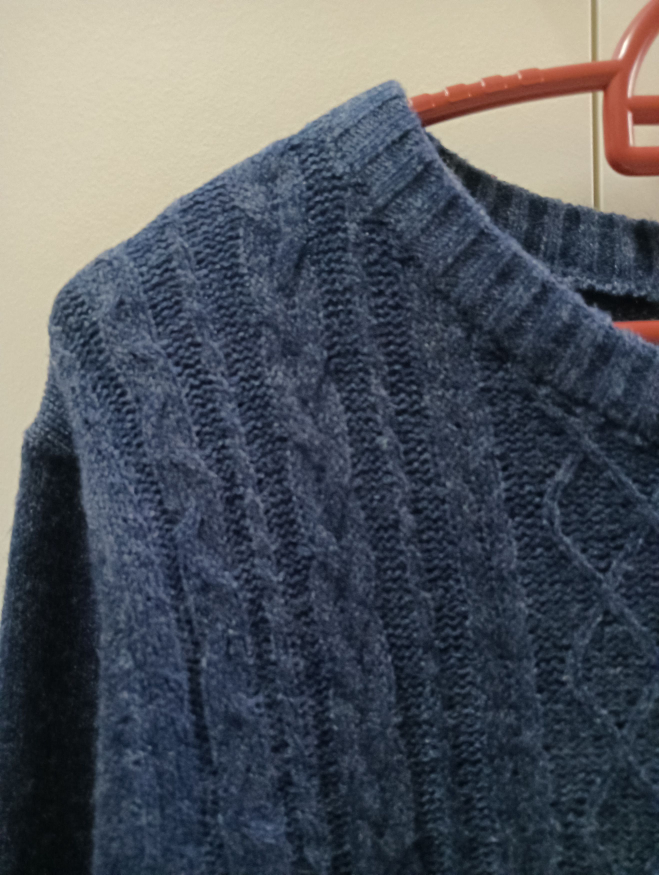 The Unbranded Brand VINTAGE NAVY CABLE KNIT SWEATER- PDI Size US S / EU 44-46 / 1 - 4 Thumbnail