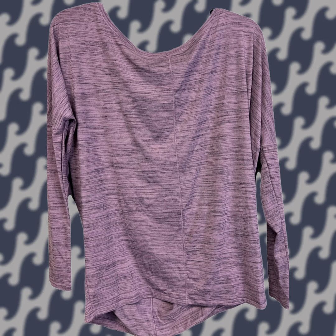 Athleta Athleta Womens Long Sleeve T-Shirt Purple Heather Drape Back Asana Lounge M Womens Size M / US 6-8 / IT 42-44 - 1 Thumbnail