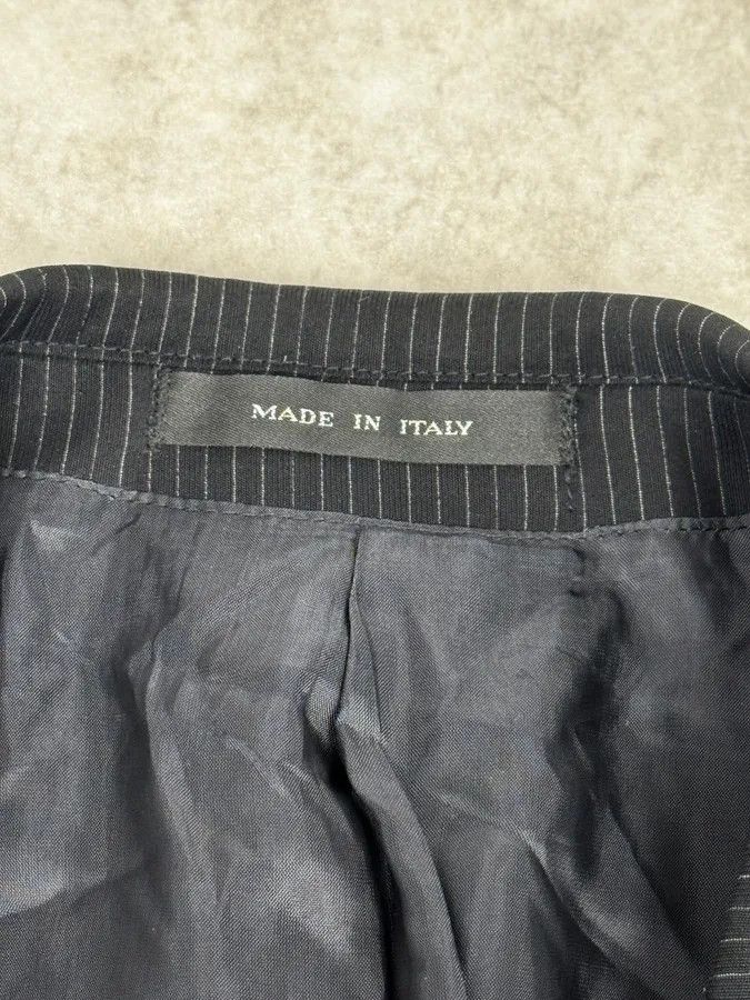 Emporio Armani SS2005 Emporio Armani Striped Navy Classy Blazer Size 42R - 9 Thumbnail