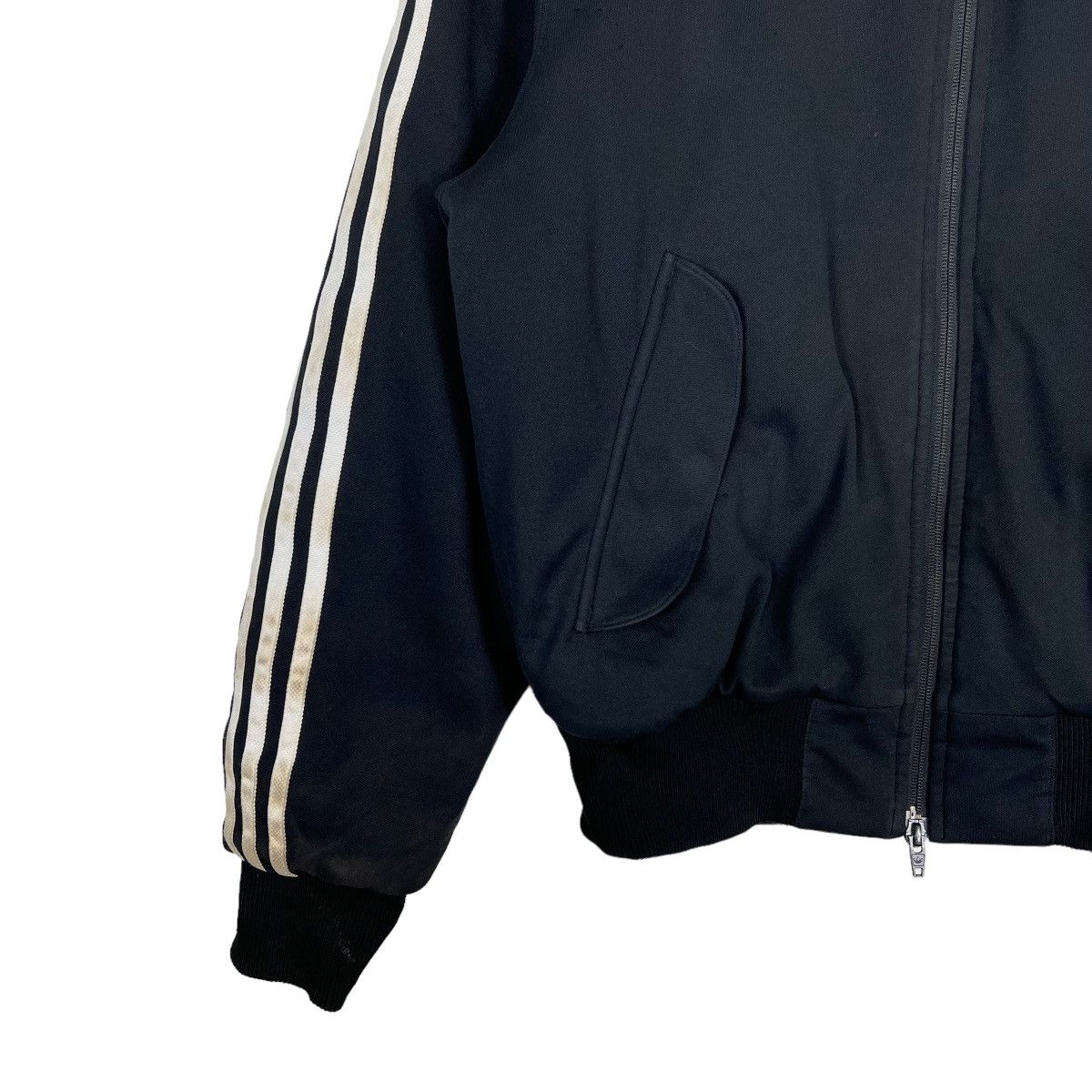 Adidas 🔥 ADIDAS BLACK 3 STRIPE BOMBER JACKET Size US M / EU 48-50 / 2 - 4 Thumbnail