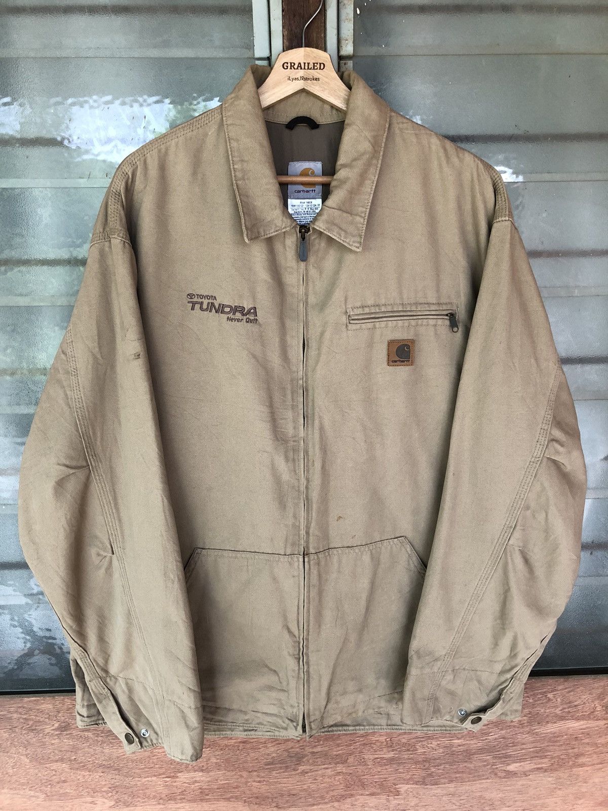 Carhartt × Carhartt Wip Vintage Carhartt Workwear Toyota Tundra Never Quit Jacket Size US XL / EU 56 / 4 - 5 Thumbnail