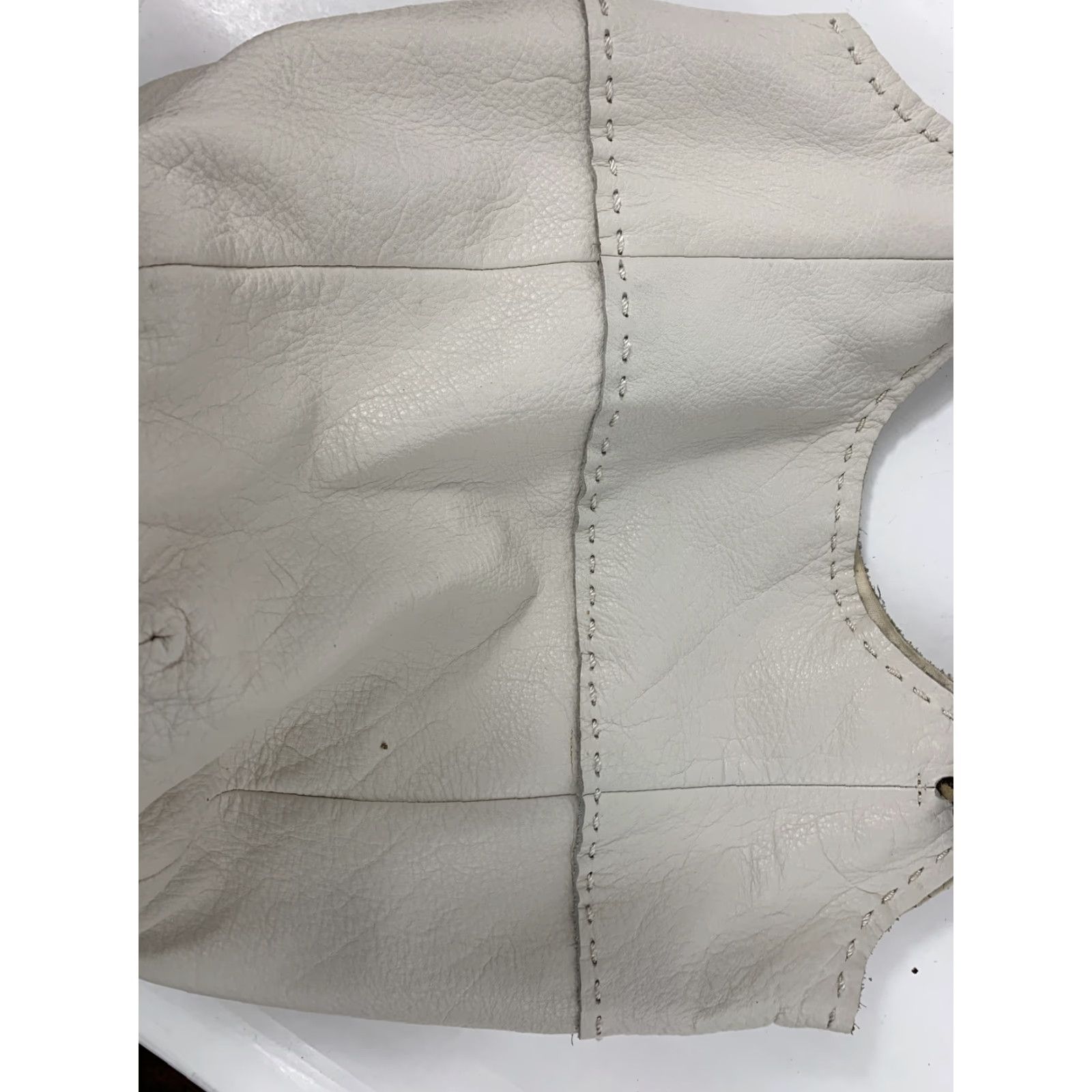 The Sak VINTAGE THE SAK White pebbled leather hobo shoulder bag - braided strap boho tote Size ONE SIZE - 6 Thumbnail