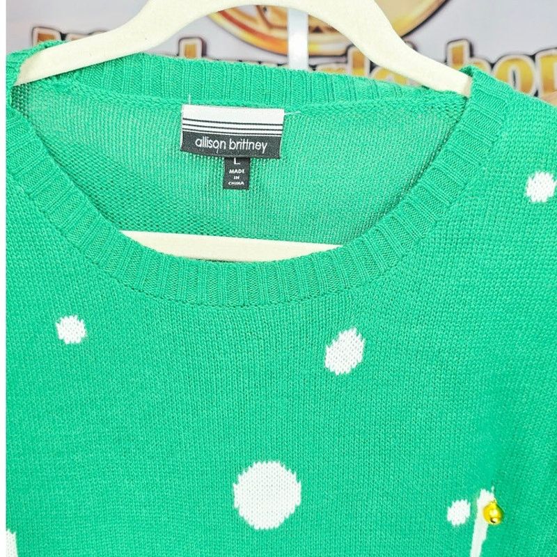 Other Allison B. Green Reindeer Christmas Ugly Sweater Dress L Size L / US 10 / IT 46 - 5 Thumbnail