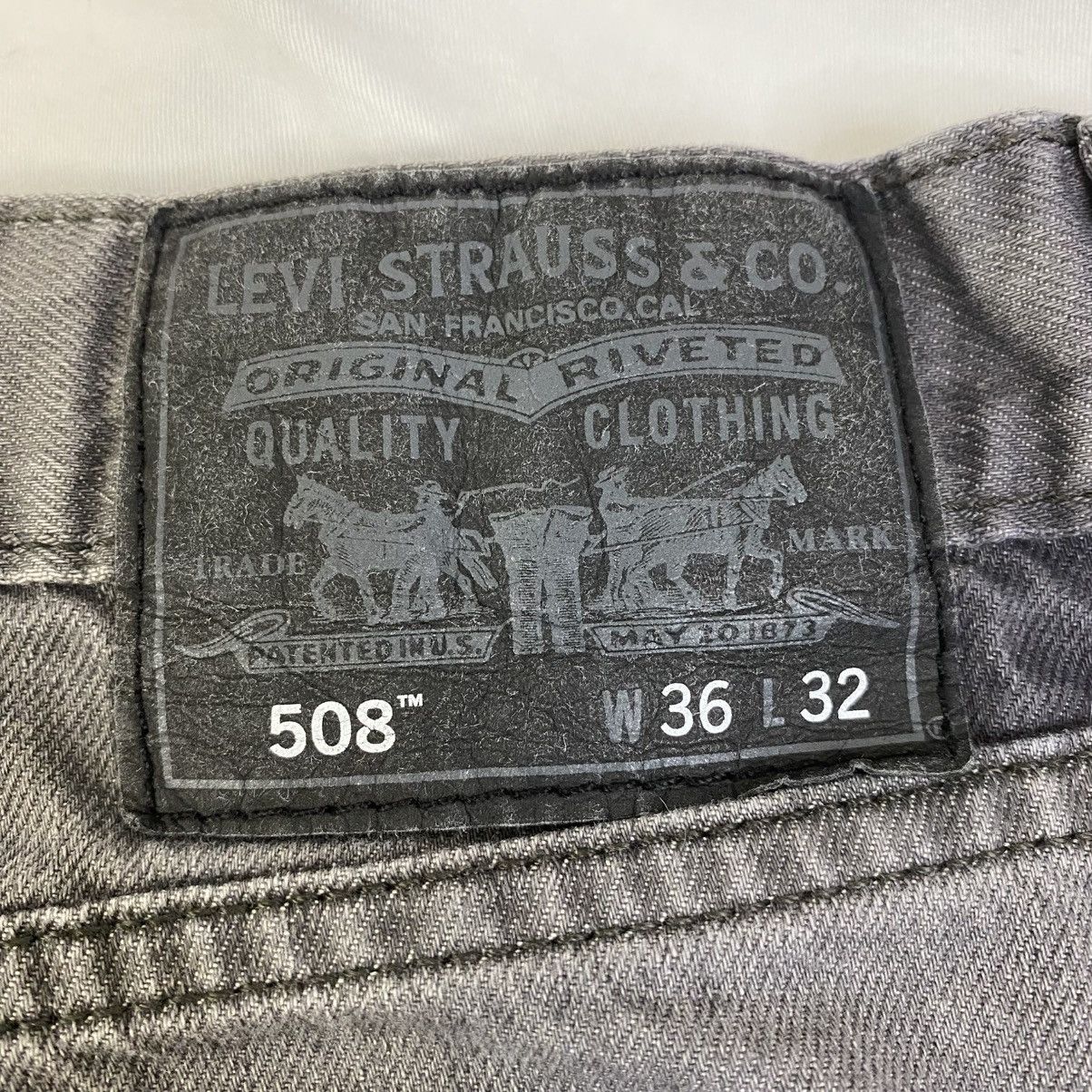 Levi's Levi's 508 Jeans Men's Gray/Black Sz 36x32 Splatter EUC Size US 36 / EU 52 - 8 Thumbnail