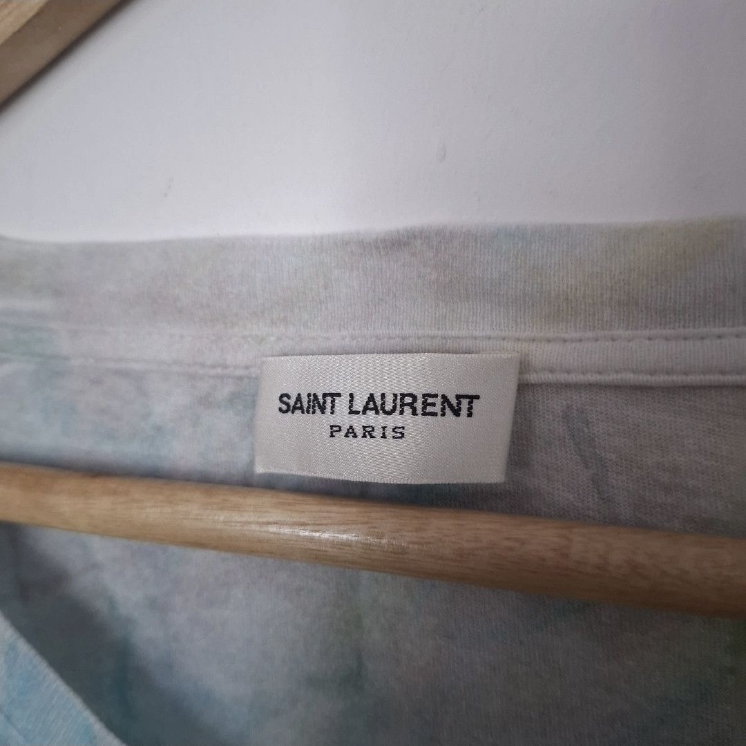 Saint Laurent Paris SAINT LAURENT Multicoloured Tie Dye Pullover Cotton T Shirt Size S / US 4 / IT 40 - 5 Thumbnail