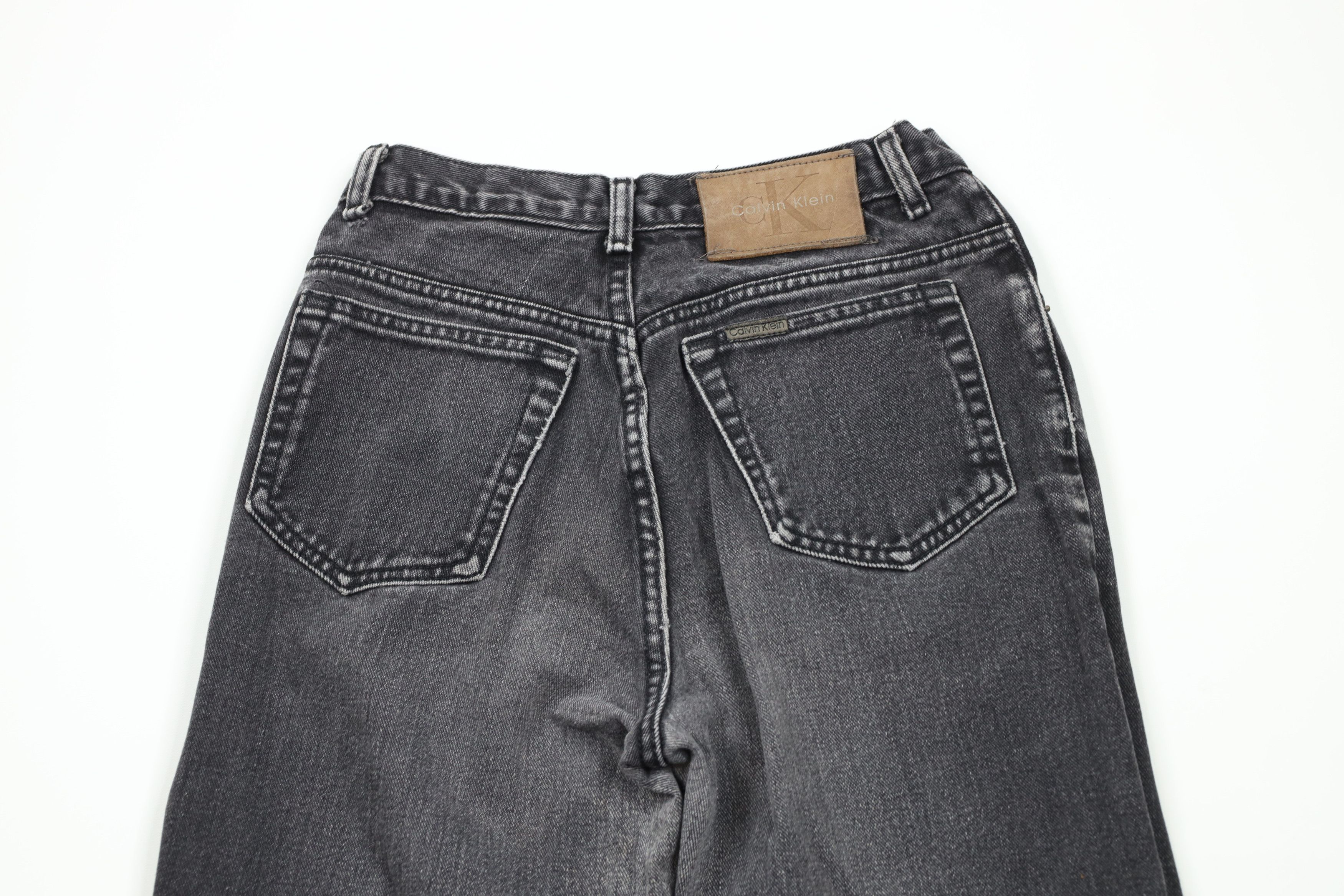 Calvin Klein × Vintage Vintage 90s Calvin Klein Skinny Leg Denim Jeans Black AS IS Size 30" / US 8 / IT 44 - 11 Thumbnail