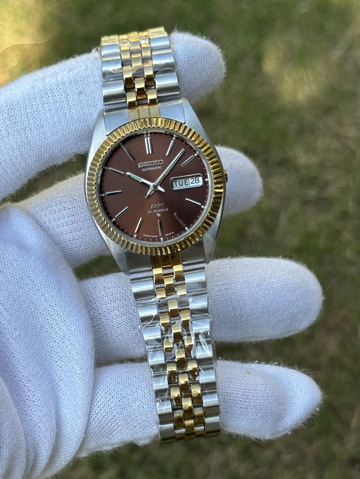 Seiko Seiko 5 DX Fluted Bezel Automatic 6309 Japanese mens Watch Size 36 - 20 Thumbnail