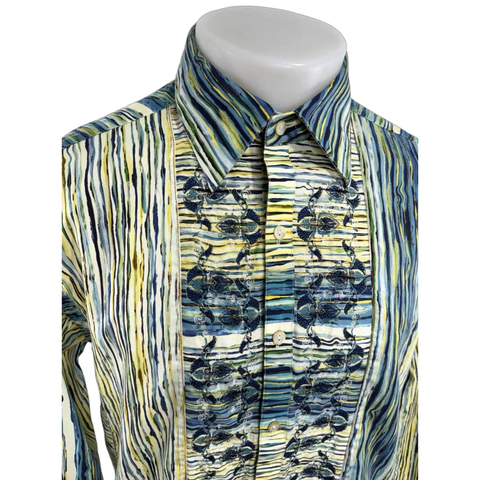 Robert Graham Robert Graham Limited Edition Embroidered Shirt L XL Men Button-Up Long Sleeve Multicolor 62/190 Size US XL / EU 56 / 4 - 1 Thumbnail