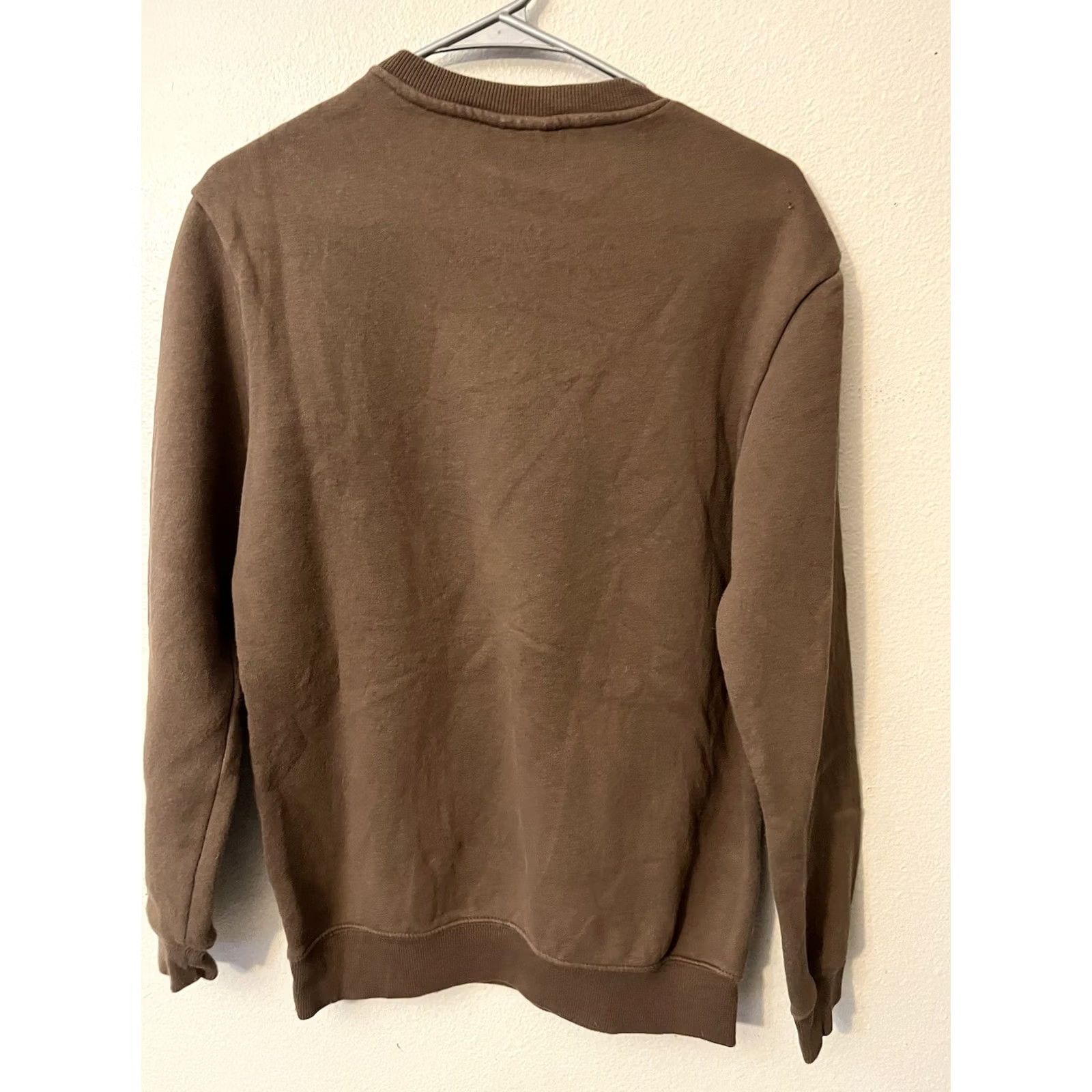 H&M H&M Sweatshirt Mens XS Brown Fleece Crew Neck Relaxed Fit Pullover Size US XS / EU 42 / 0 - 3 Thumbnail