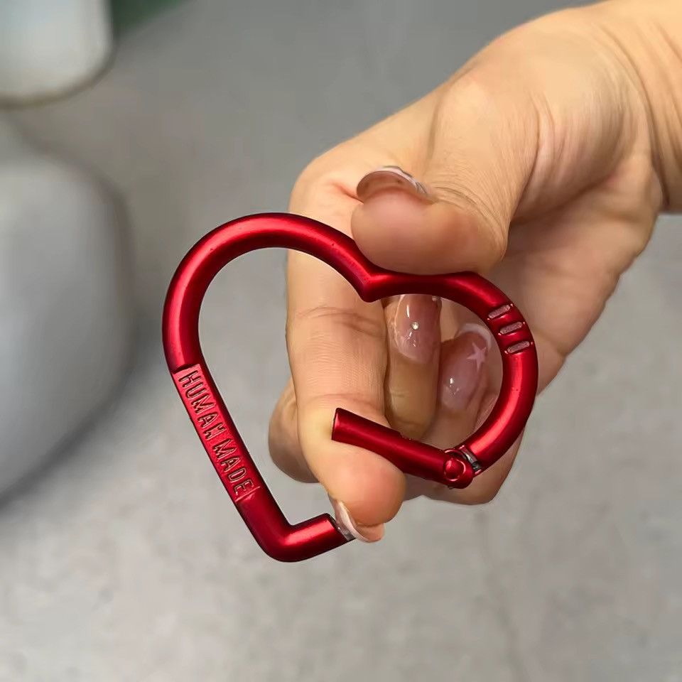 Human Made Human Made carabiner heart keychain with logo