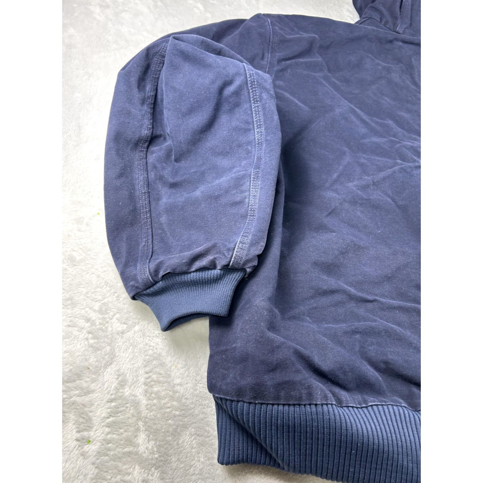 Carhartt VINTAGE Carhartt Jacket Mens 4XL Navy Quilted Duck Hooded Workwear J130MDT Size US XXL / EU 58 / 5 - 7 Thumbnail